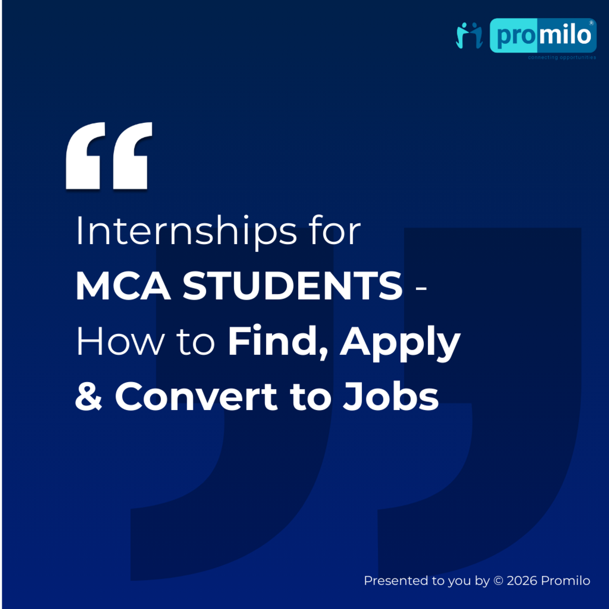 Internships for MCA Students: How to Find, Apply & Convert to Jobs